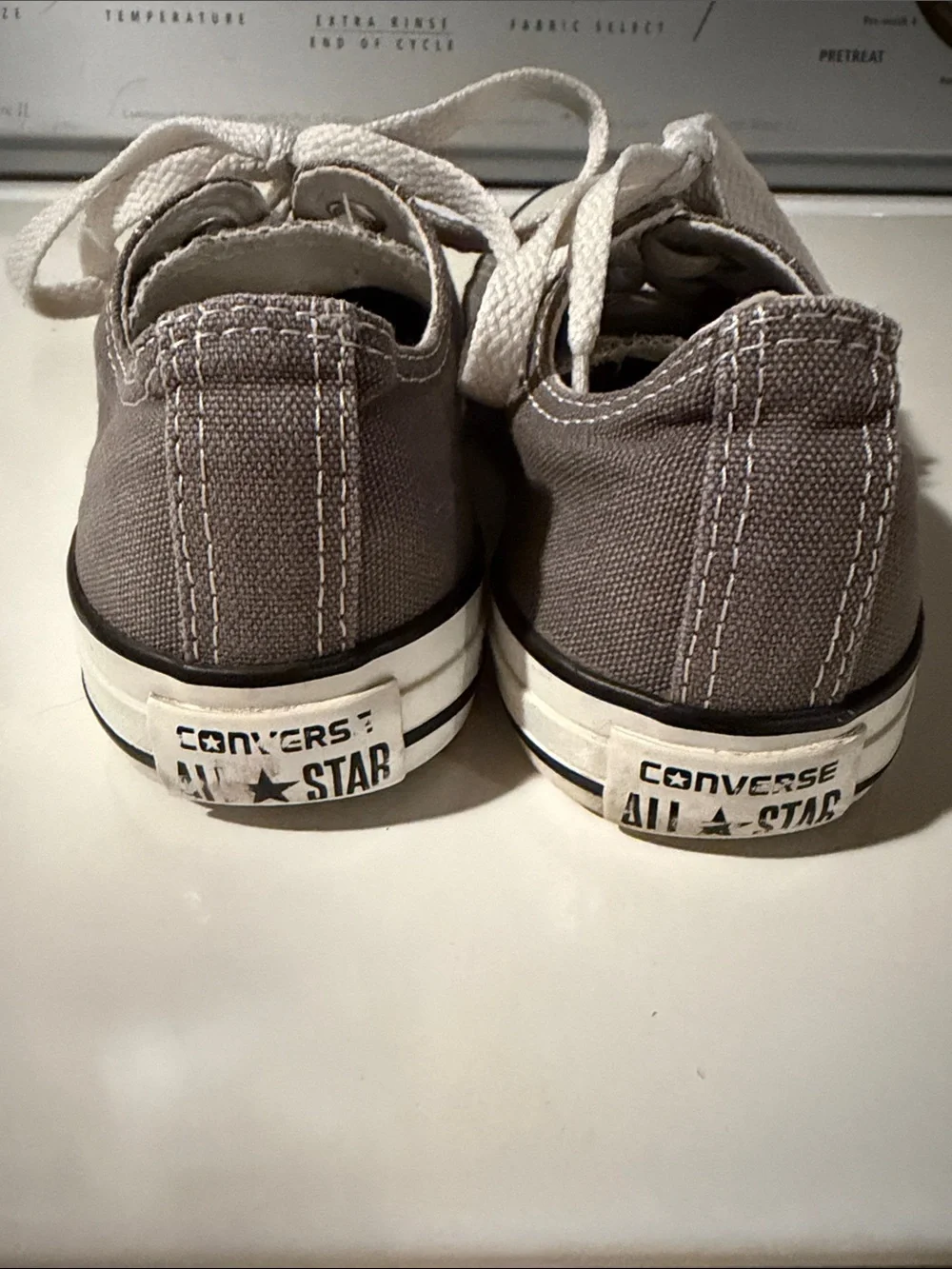 Converse Kids Low-Top Canvas Sneakers in Gray